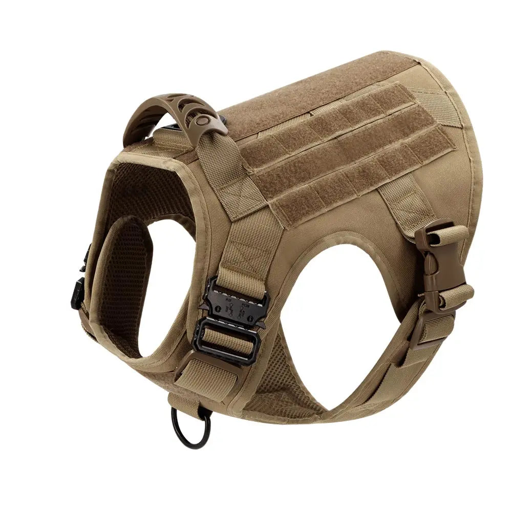 Harnais Tactique PETRAVEL pour Grand Chien – Ensemble Harnais + Collier + Laisse avec Système MOLLE Ma boutique