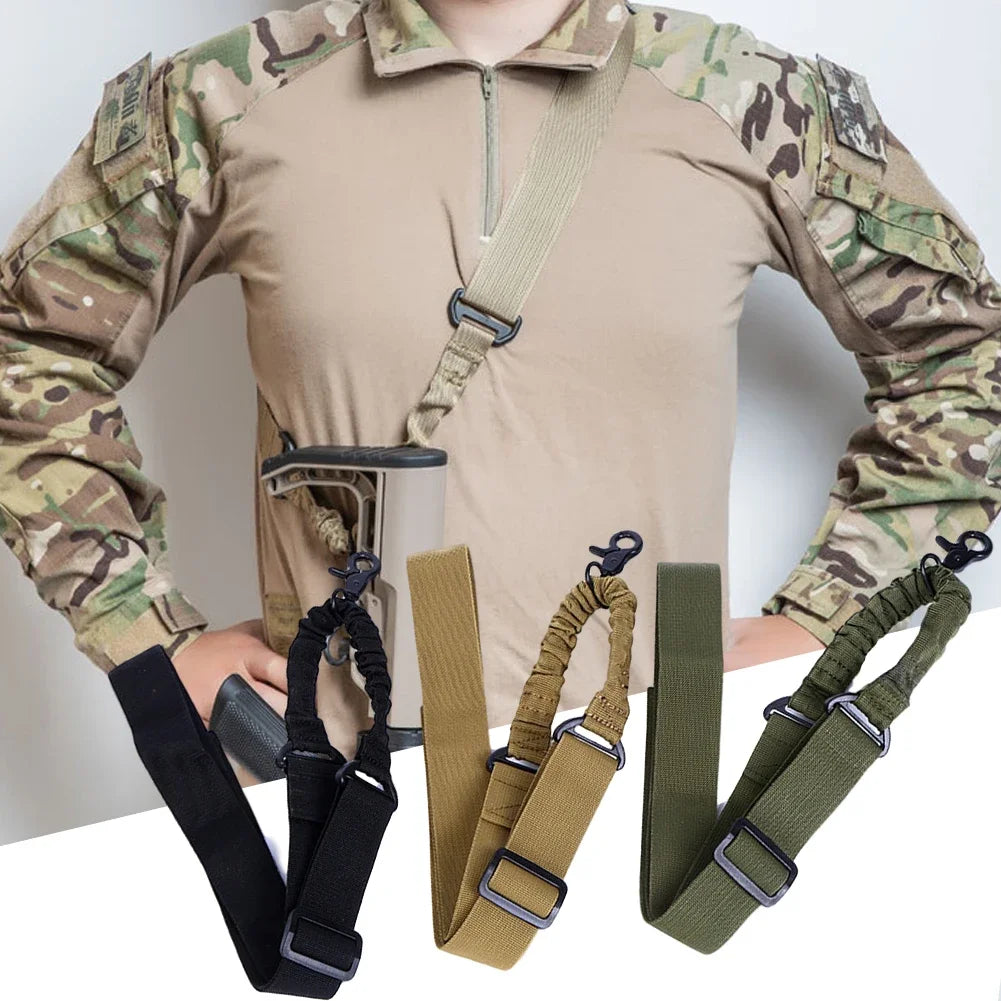 Sangle Tactique pour Fusil – 1, 2 ou 3 Points – Réglable avec Élastique Bungee - BLACKBEARD OUTDOOR INDUSTRIES