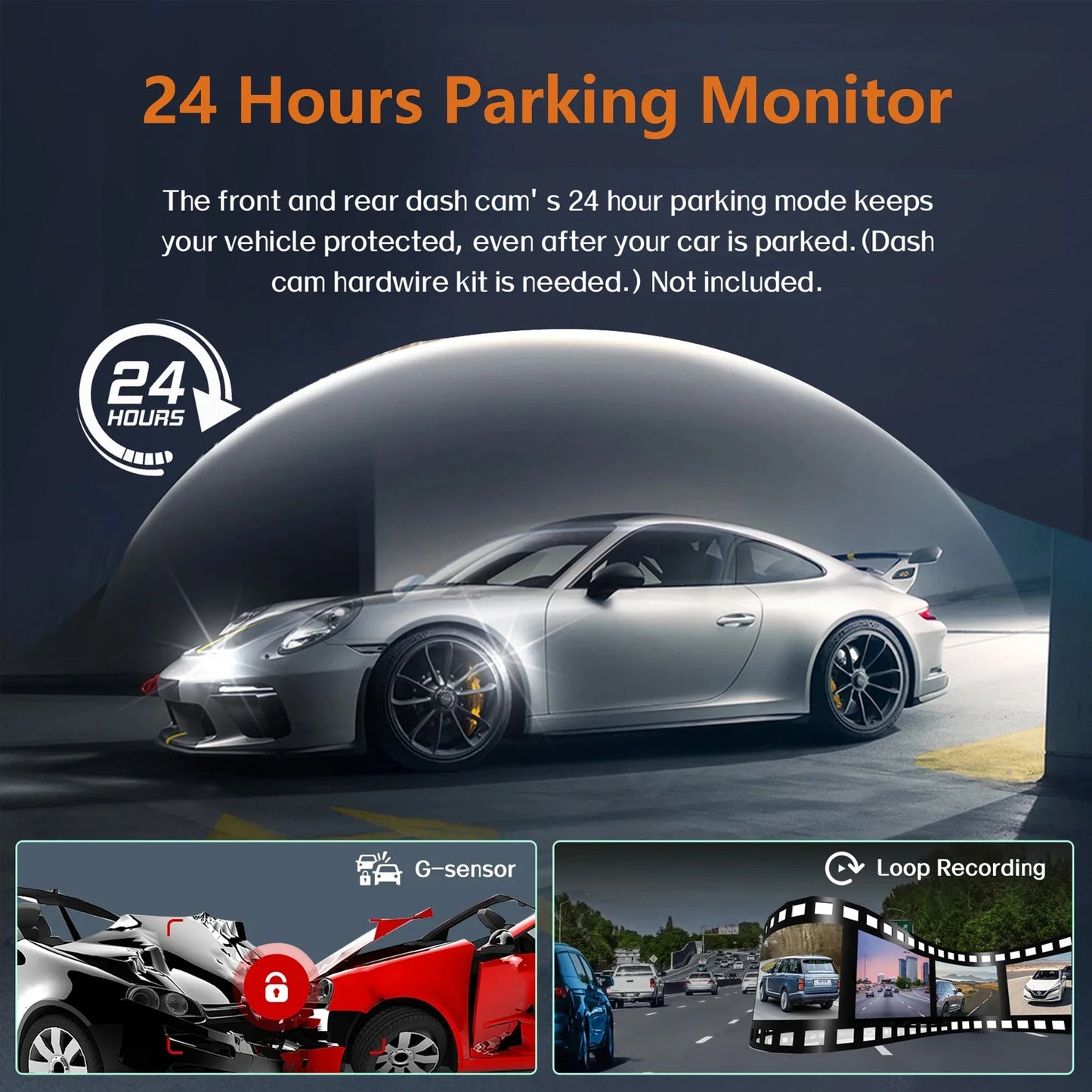 📷 Caméra Voiture 4 Canaux 1080P – GMAIPOP DVR avec Vision Nocturne, WiFi & Enregistrement 360° Ma boutique