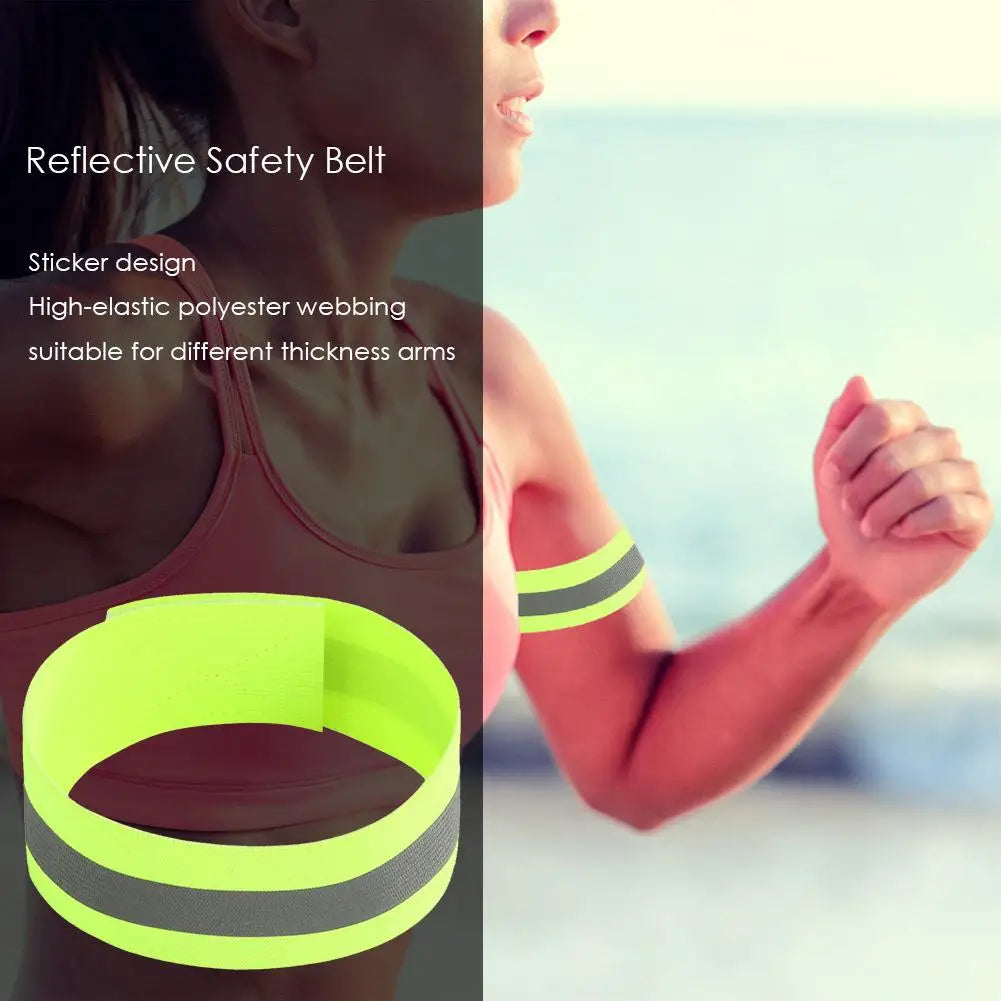 Bandes Réfléchissantes Élastiques - Armbands, Bracelets, Bandes de Cheville et Jambes, Haute Visibilité pour Sécurité Nocturne (Course, Cyclisme, Marche) - BLACKBEARD OUTDOOR INDUSTRIES