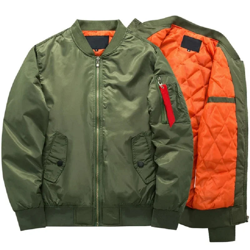 Veste Bomb MA1 Pilote Homme 2023 – Veste Baseball Épaissie Automne-Hiver, Coupe Casual et Militaire - BLACKBEARD OUTDOOR INDUSTRIES