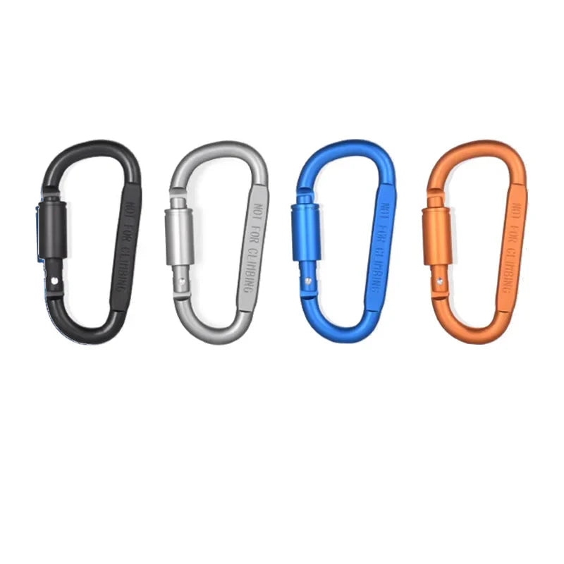 Set de 4 Mousquetons en Aluminium Alliage – Clip Porte-Clés Camping & Survie EDC - BLACKBEARD OUTDOOR INDUSTRIES