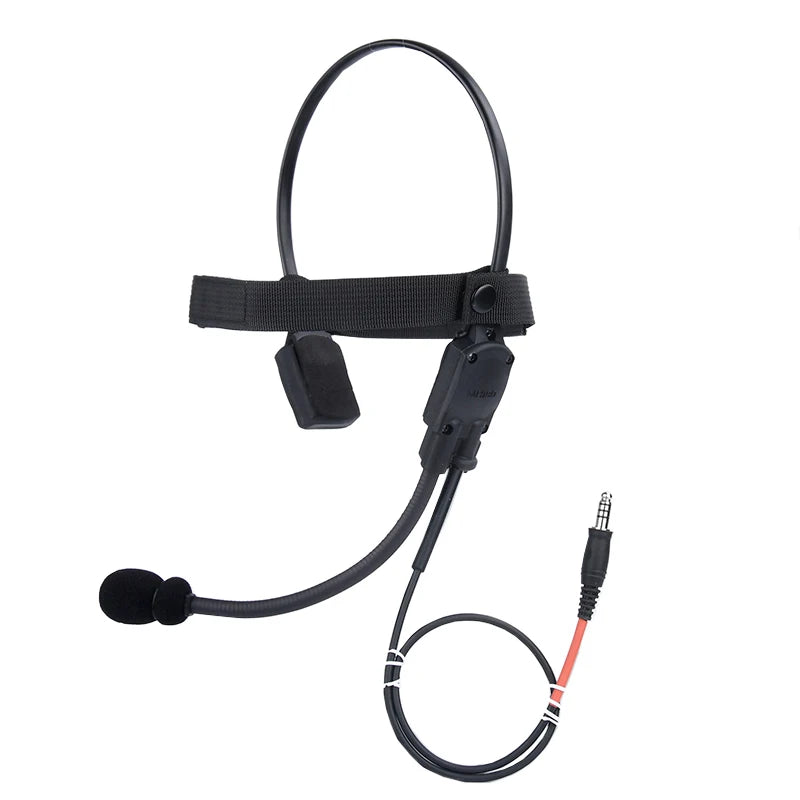 Casque Tactique WADSN MH180-V avec Conduction Osseuse pour Airsoft – Casque de Signalisation avec Microphone pour Interface 7.0 PLUG PTT BLACKBEARD OUTDOOR INDUSTRIES