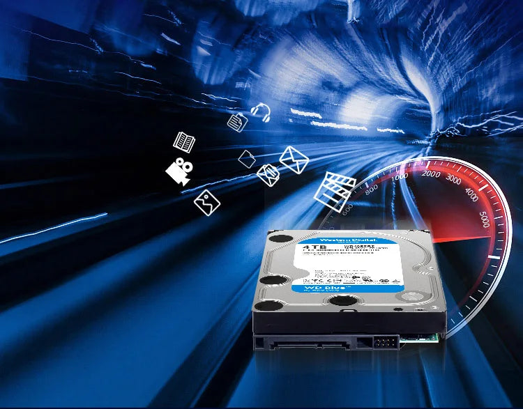 Western Digital WD BLUE 4TB 6T 3T2T 3.5" Hard Drive SATA III 500GB1THD Ma boutique