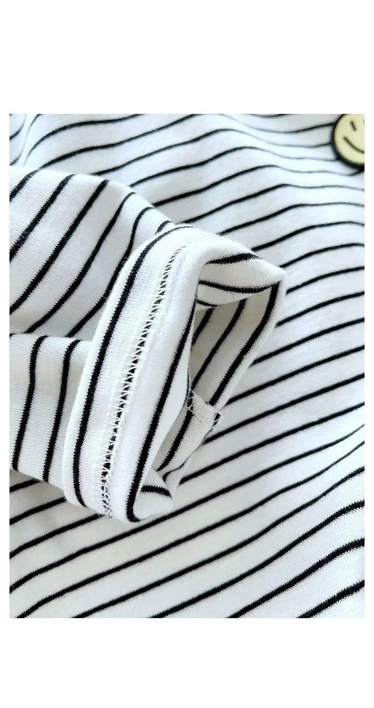 T-shirt rayé à manches longues enfants Ma boutique