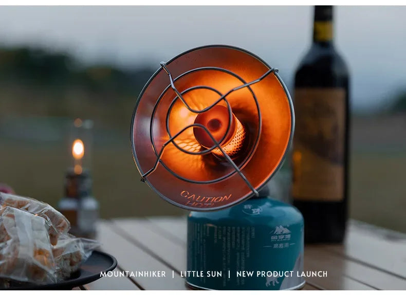 MOUNTAINHIKER Portable Mini Sun Gas Heating Stove Chauffage Gaz Portable Compact pour Camping et Activités Outdoor - BLACKBEARD OUTDOOR INDUSTRIES