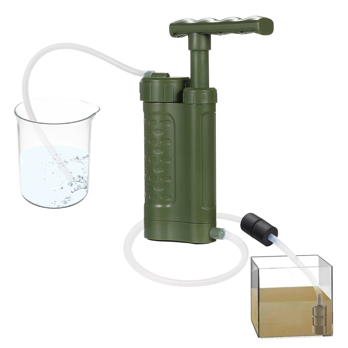 Pompe Purificateur d’Eau avec Filtre 0.01 Micron – Système de Filtration Portable pour Survie, Camping & Randonnée - BLACKBEARD OUTDOOR INDUSTRIES