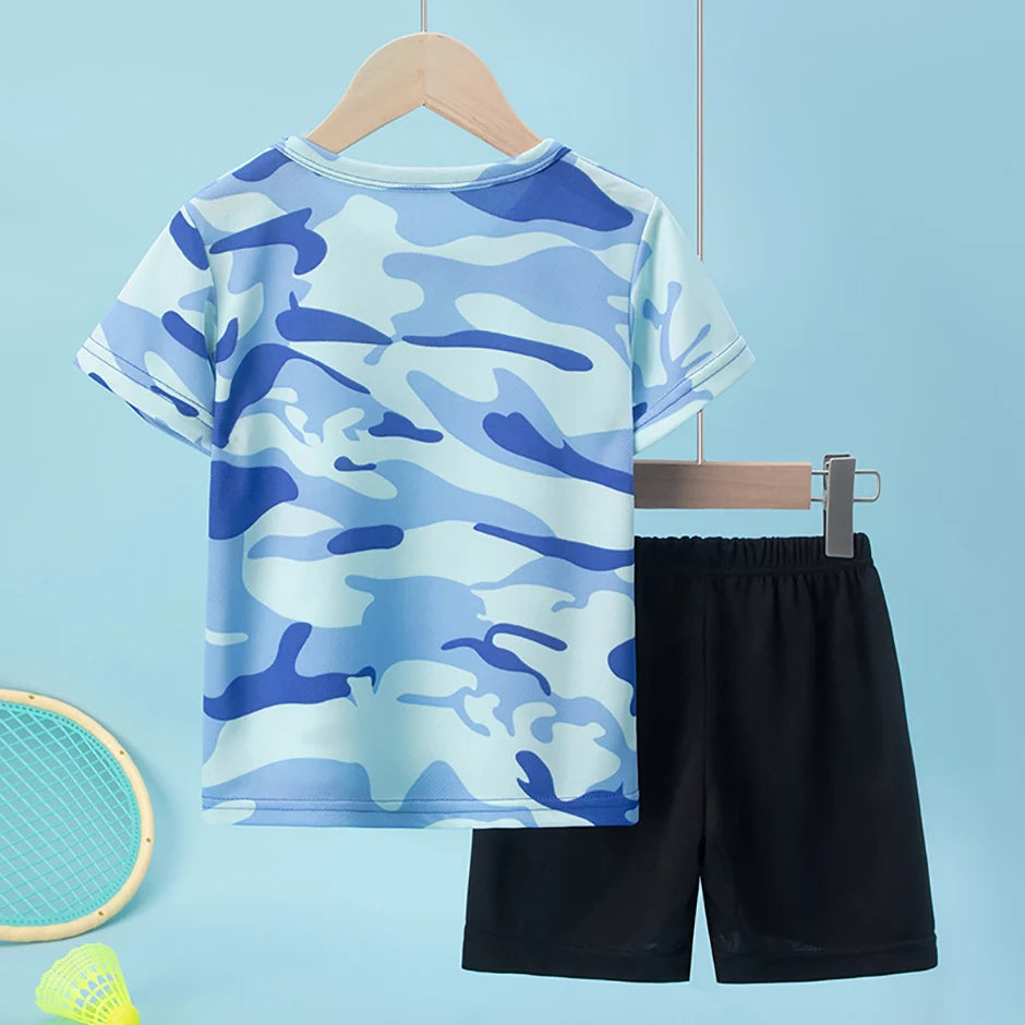 2-Pcs ensemble pour enfants camouflage en polyester Ma boutique