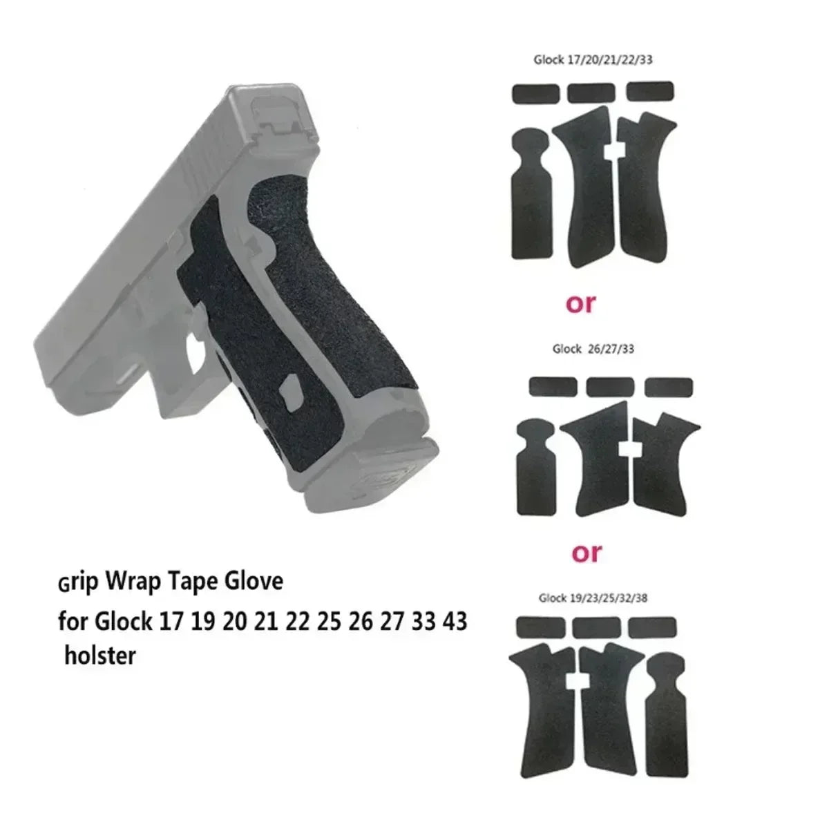 Non-slip Rubber Texture Grip Wrap Tape GLOCK Ma boutique