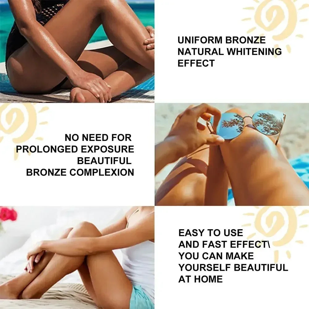 Crème Accélératrice de Bronzage Premium - Lotion Gel Aloe Tan Naturel - BLACKBEARD OUTDOOR INDUSTRIES
