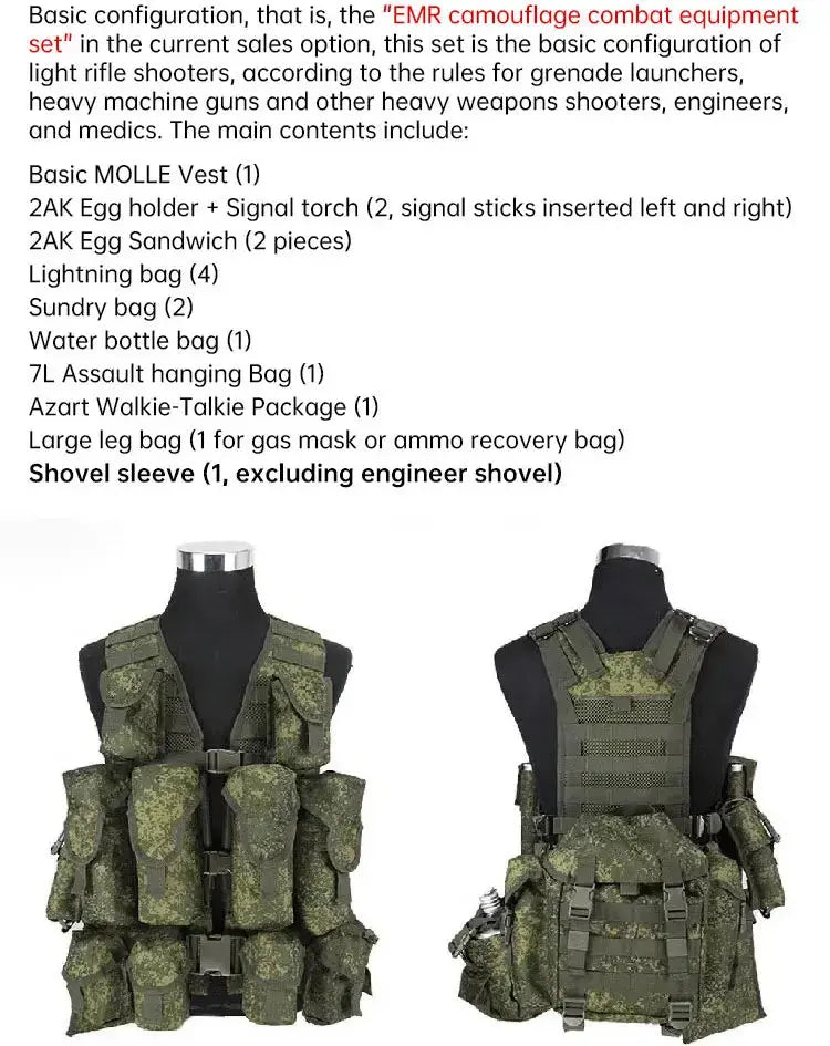 Russian EMR 6sh117 Tactical Vest Ma boutique