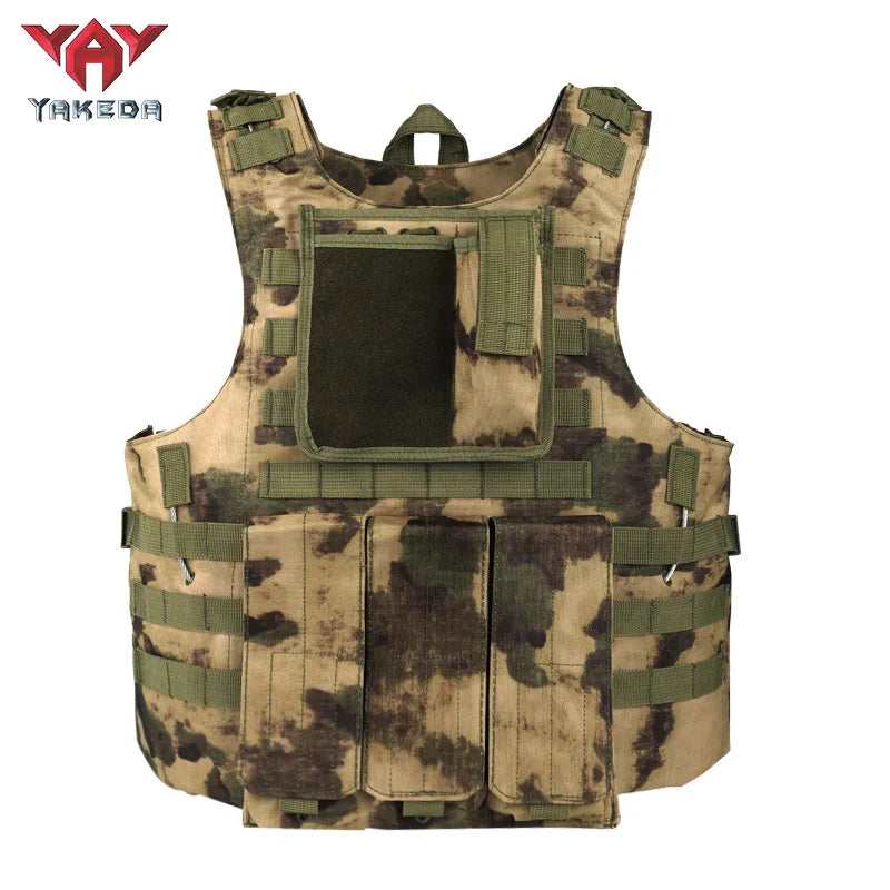 Gilet Tactique YAKEDA Multifonction – Gilet Camouflage Amphibie Outdoor pour Entraînement, Chasse et Activités Tactiques BLACKBEARD OUTDOOR INDUSTRIES