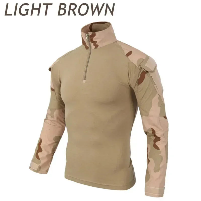 🪖 Chemise de Combat Camouflage Homme – TOMITANY Airsoft | Paintball | Randonnée | Tactique | Manches longues - BLACKBEARD OUTDOOR INDUSTRIES
