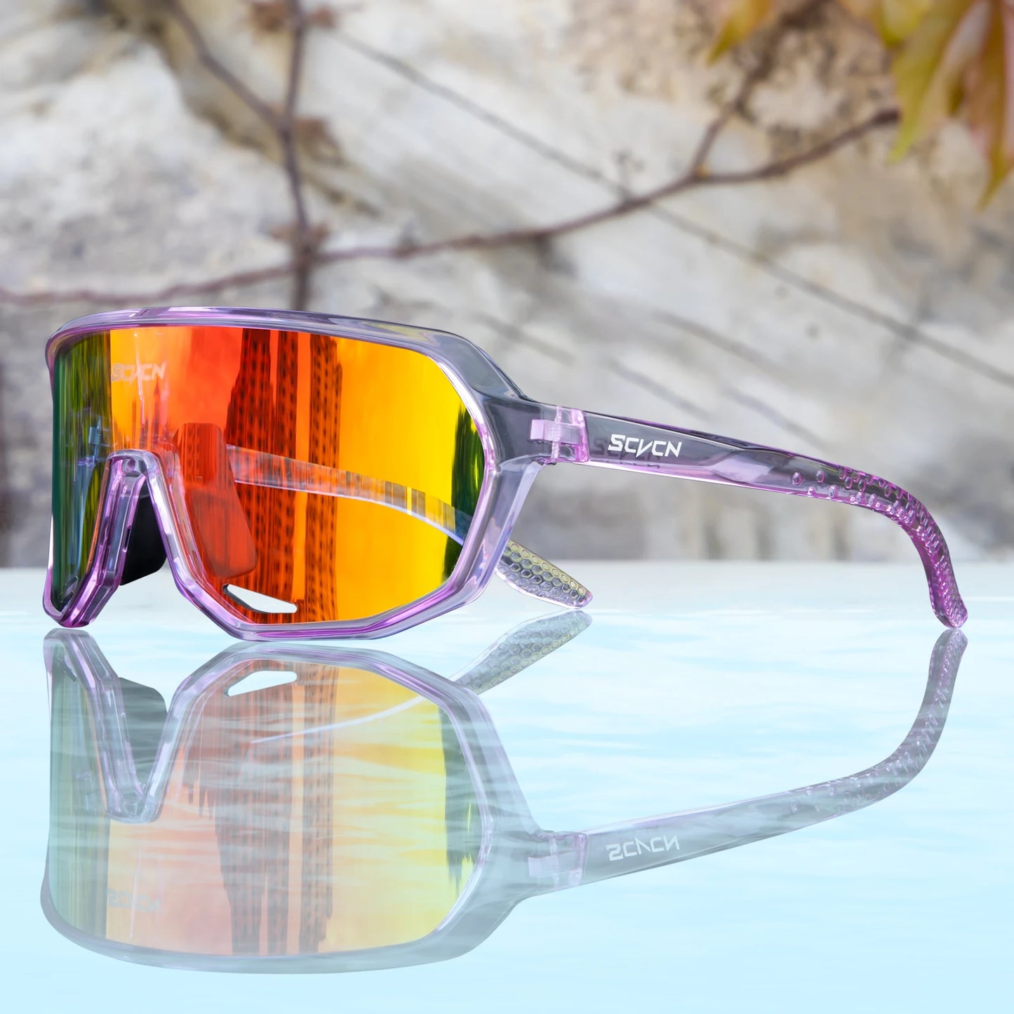 Lunettes de Vélo SCVCN UV400 - Lunettes de Sport pour Homme et Femme, Protection UV - BLACKBEARD OUTDOOR INDUSTRIES