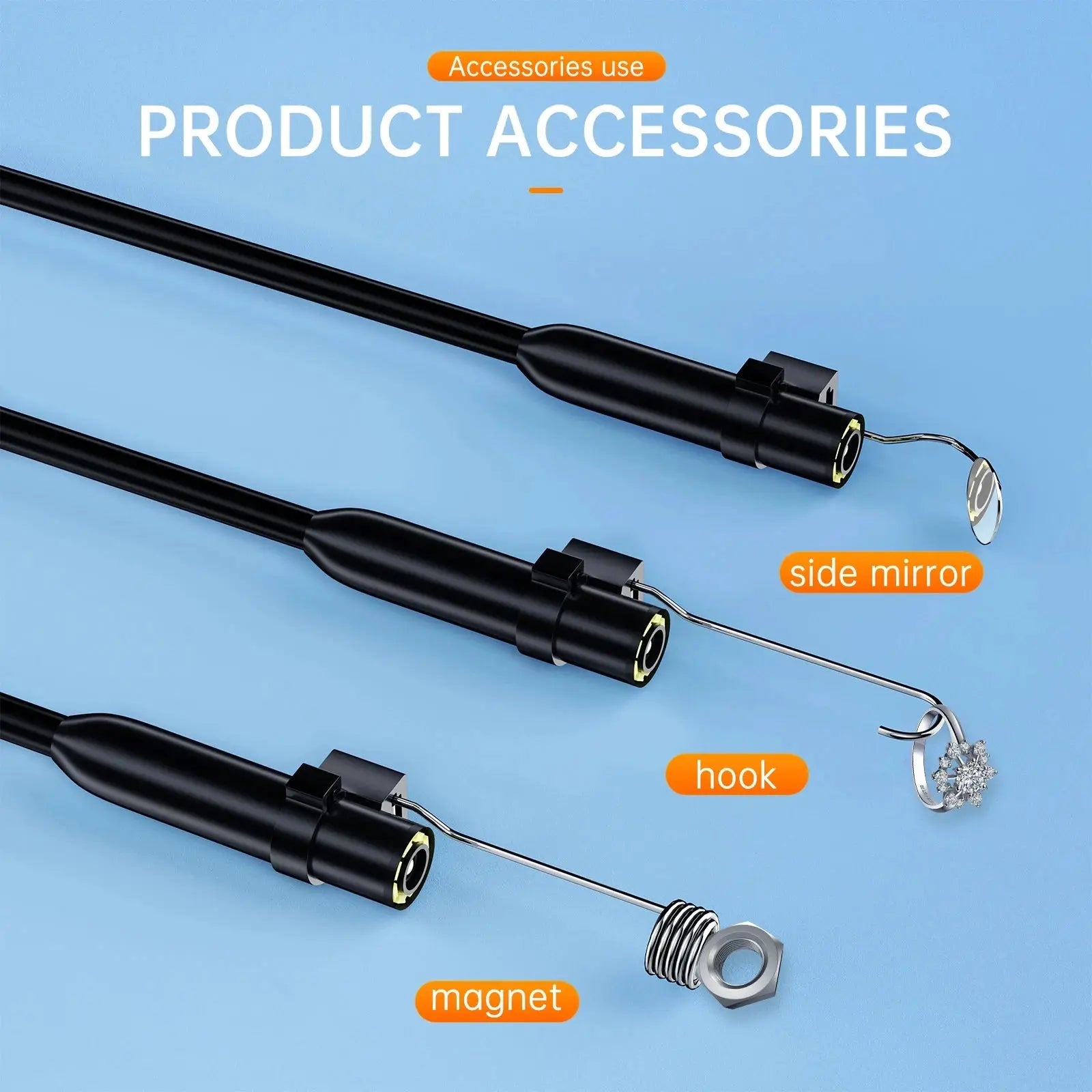 Caméra Endoscope 5.5/8mm pour Smartphone Android & iPhone | Inspection Automobile & Canalisation | Étanche IP67 | HD 3MP Ma boutique