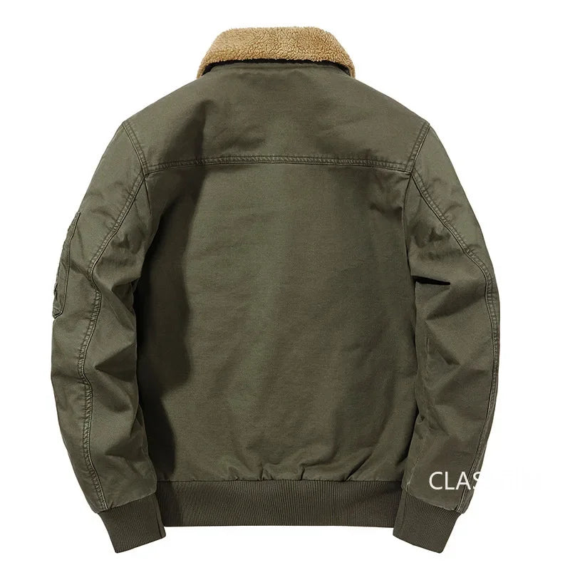 Veste Bomber Homme Hiver Chaude Parka Courte | Doublure Polaire | Coupe Slim | Taille jusquâau 5XL - BLACKBEARD OUTDOOR INDUSTRIES