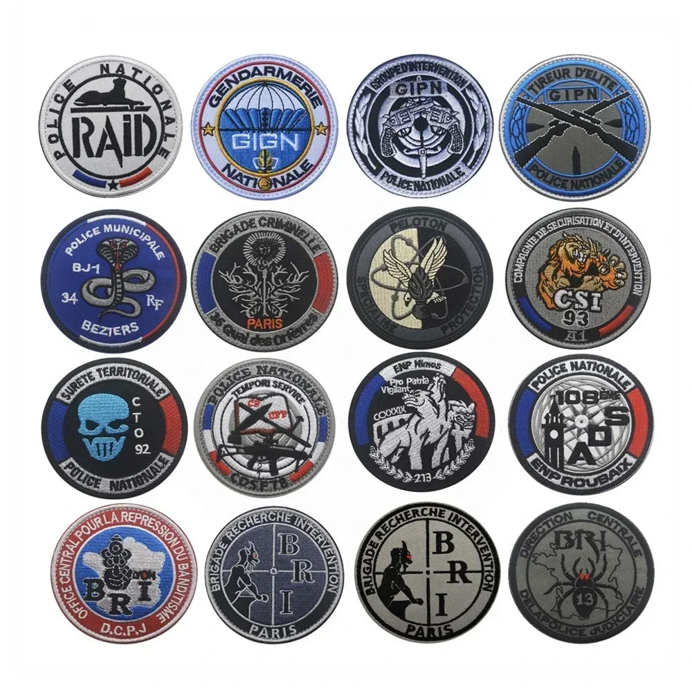 Patch Écusson Brodé GIGN GIPN BRI – Patch Tactique Militaire France – Pochettes à Attacher pour Vêtements et Sacs - BLACKBEARD OUTDOOR INDUSTRIES