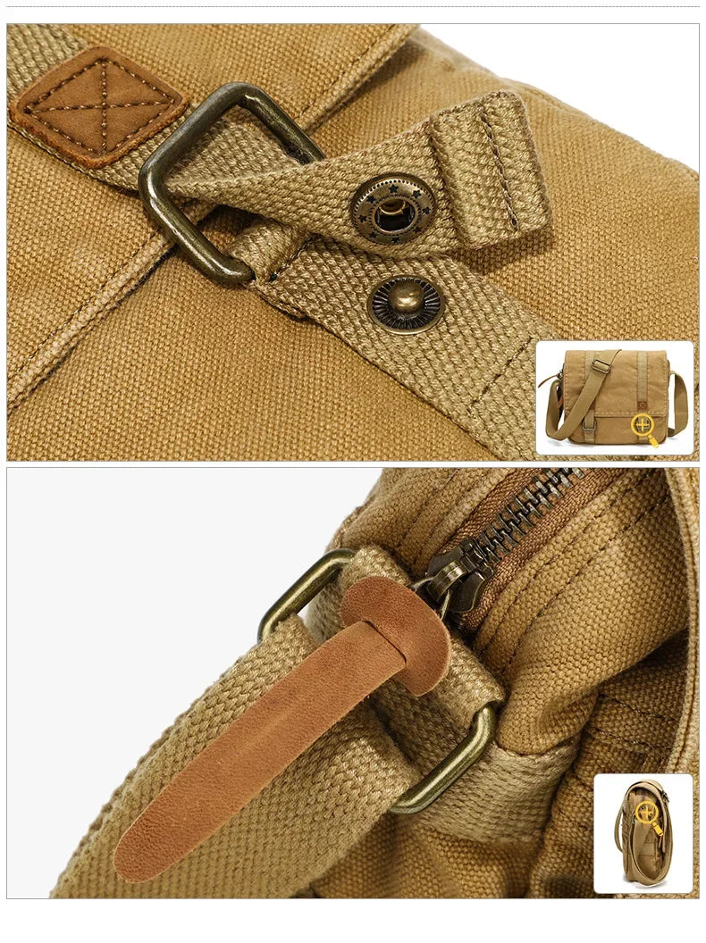 Sac Bandoulière Vintage en Toile - BLACKBEARD OUTDOOR INDUSTRIES