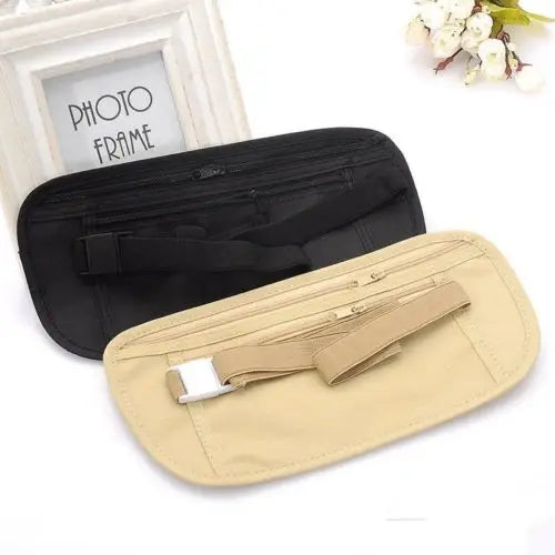 Ceinture Pochette de Voyage Sécurisée – Unisexe, Ultra-fine, Noire - BLACKBEARD OUTDOOR INDUSTRIES