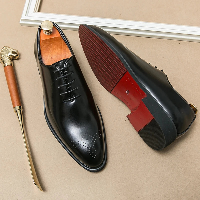 Chaussures de Banquet Classiques pour Homme - Chaussures en Cuir à Lacets - Élégantes et Confortables BLACKBEARD OUTDOOR INDUSTRIES