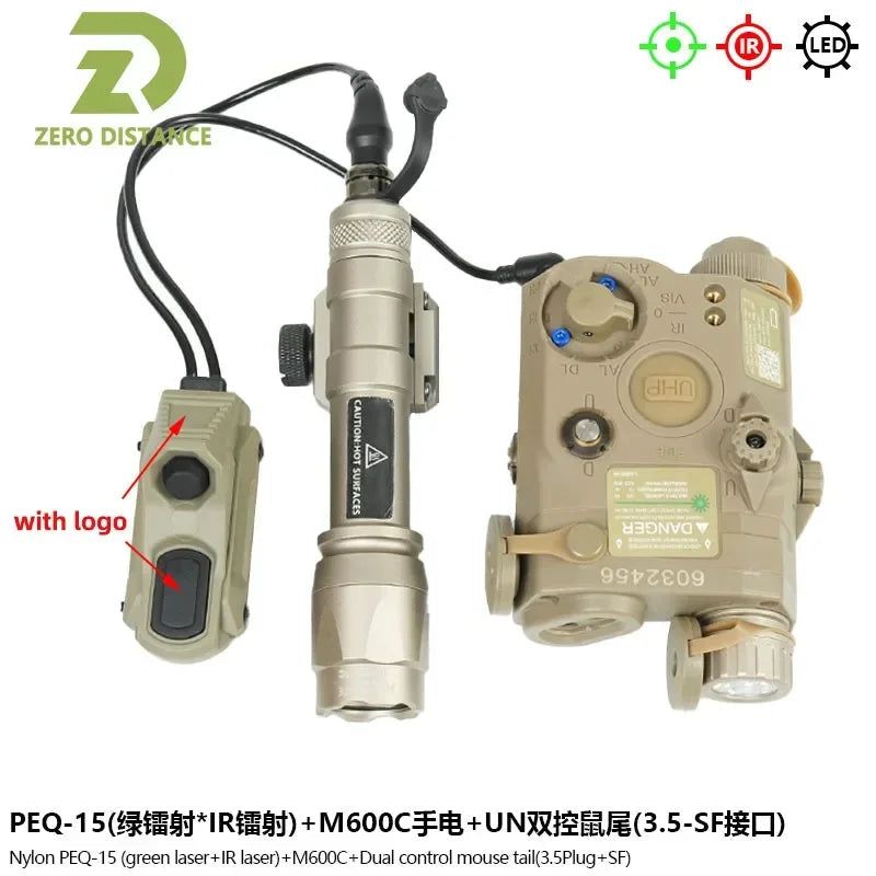 Tactical PEQ15 IR Fill Light/IR Laser et lampe de poche M600C Ma boutique