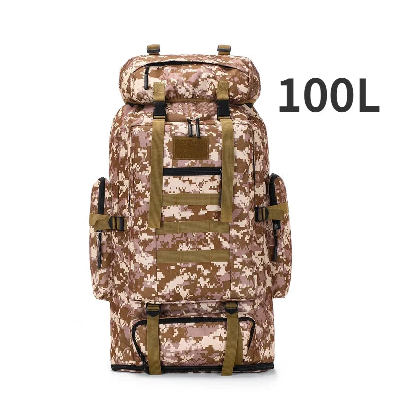 Sac à Dos Tactique 80L / 100L – Grand Volume pour Randonnée, Camping & Trekking - BLACKBEARD OUTDOOR INDUSTRIES