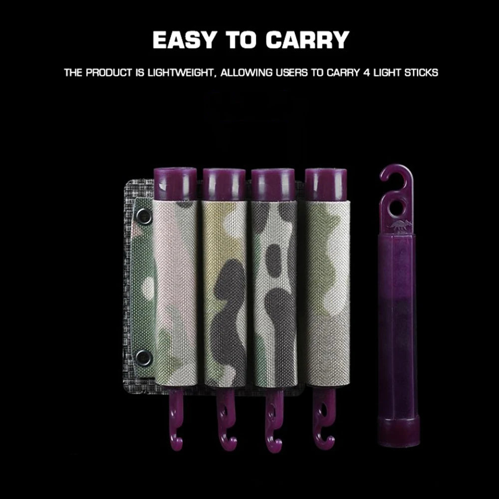 KOLINLOV Glow Sticks Pouch – Pochette de Rangement Tactique pour Bâtons Lumineux - BLACKBEARD OUTDOOR INDUSTRIES