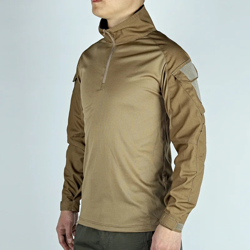 T-shirt Militaire à Manches Longues – Vêtement Tactique Respirant pour Entraînement, Chasse, Randonnée et Travail – Unisexe BLACKBEARD OUTDOOR INDUSTRIES