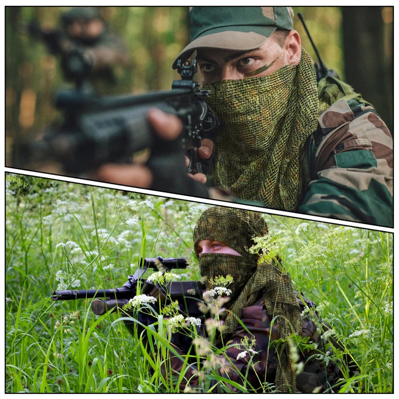 Foulard Camouflage en Maille - Voile de Sniper Camouflage pour Extérieur (Camping, Randonnée, Chasse, Tir) BLACKBEARD OUTDOOR INDUSTRIES