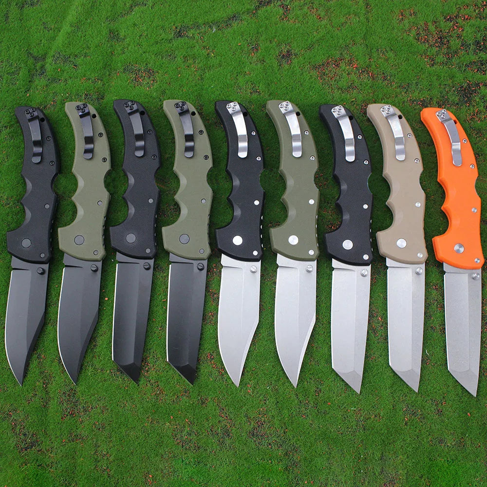 Cold RECON 1 Couteau Pliant Tactique Militaire en Acier AUS10A – Tanto, Combat, Chasse, Survie - BLACKBEARD OUTDOOR INDUSTRIES