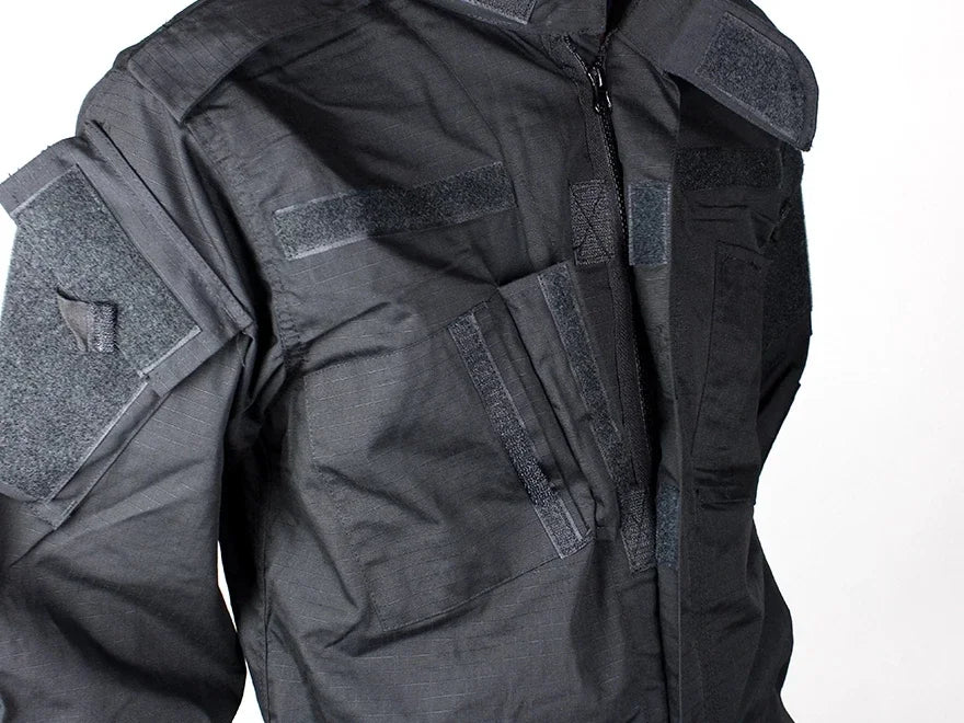 Ensemble Uniforme Tactique BDU Noir – Chemise et Pantalon de Combat pour Homme - BLACKBEARD OUTDOOR INDUSTRIES
