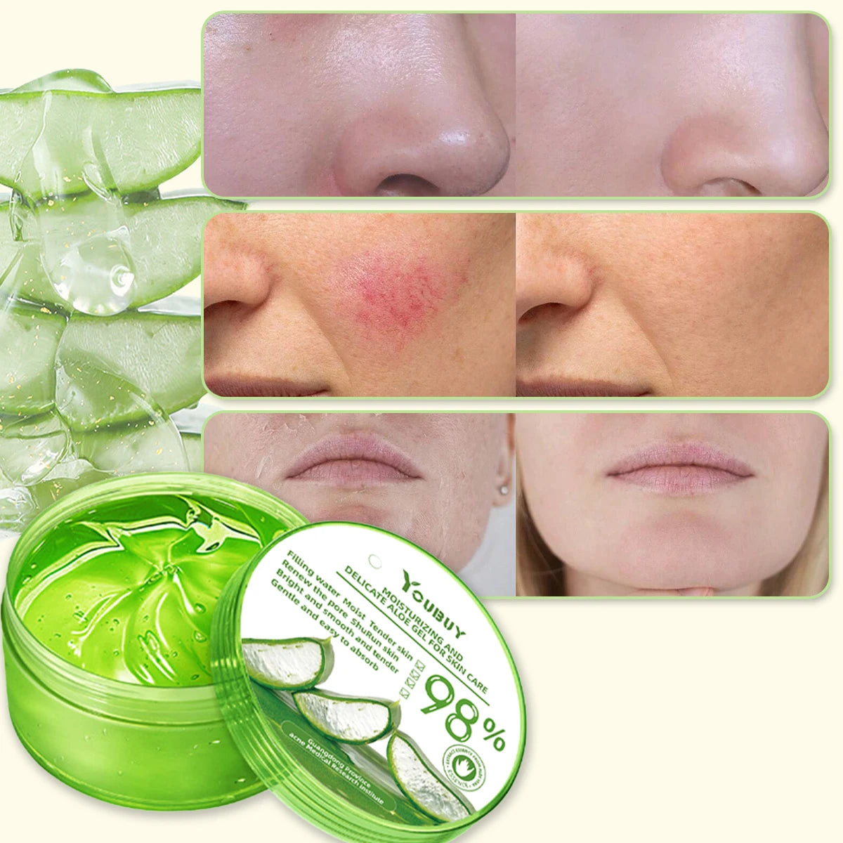 Gel Hydratant à l’Aloe Vera – Soin Visage Naturel & Éclaircissant - BLACKBEARD OUTDOOR INDUSTRIES