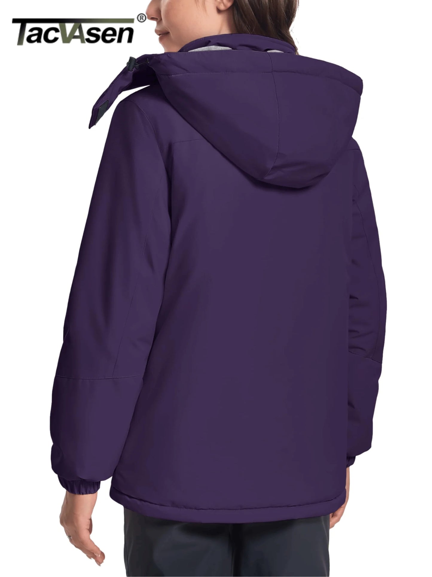 Veste Parka Hivernale TACVASEN pour Femme – Manteau à Capuche en Polaire, Imperméable et Coupe-Vent avec 5 Poches Zippées pour Ski et Snowboard - BLACKBEARD OUTDOOR INDUSTRIES