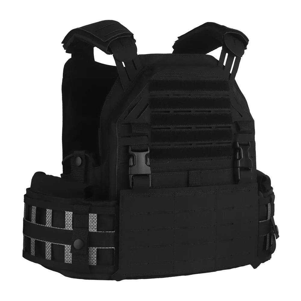 Gilet Porte-Plat Nylon LG4 Multifonction avec Plaque Frontale Remplaçable – Système MOLLE, Gilet de Combat pour Chasse et Entraînement BLACKBEARD OUTDOOR INDUSTRIES
