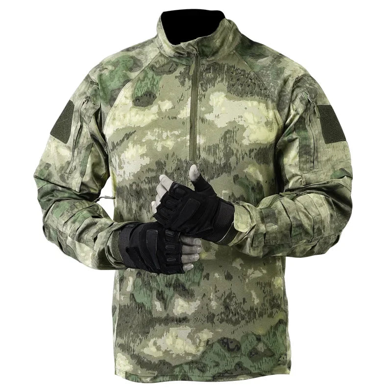 T-shirt Tactique Homme – Manches Longues Airsoft | Paintball | Militaire | Camo | Séchage rapide - BLACKBEARD OUTDOOR INDUSTRIES