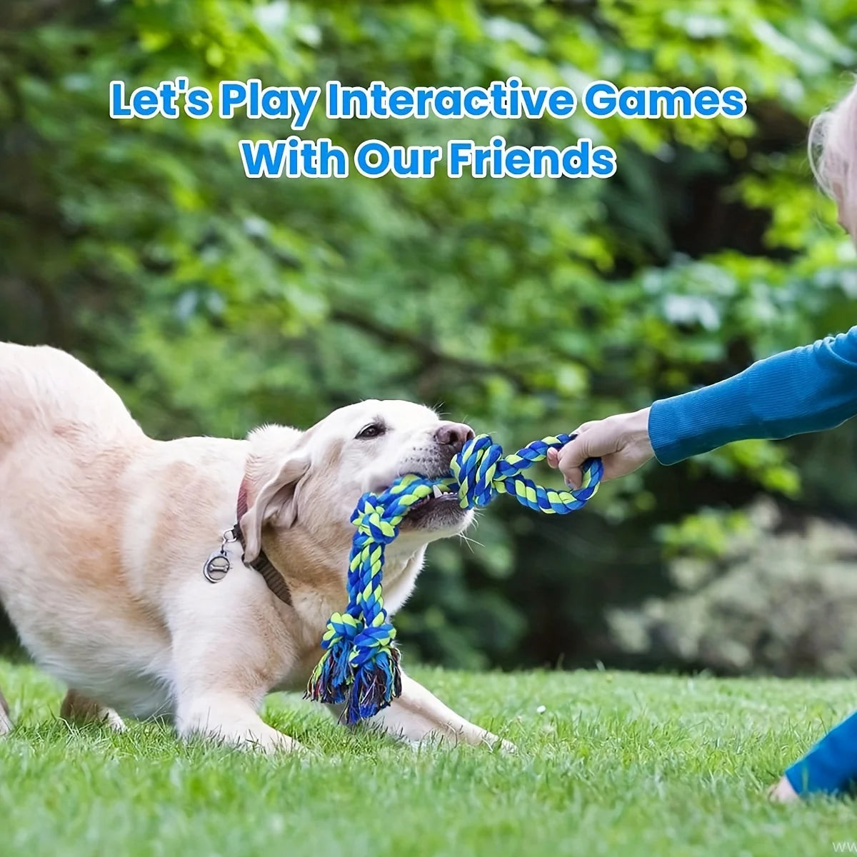 Jouet à Nœud Résistant pour Chien – Corde à Mâcher Ultra Solide & Interactif Ma boutique