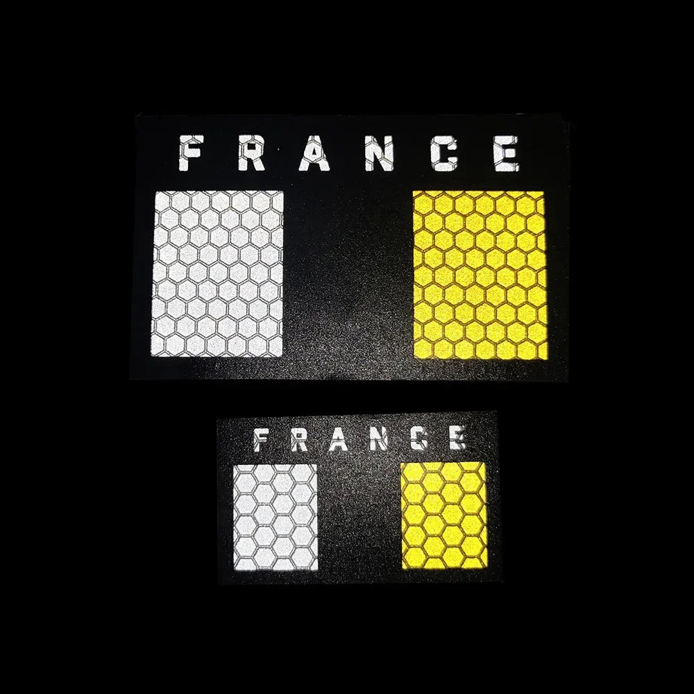 Patch Drapeau France IR Réfléchissant – Badge Tactique Brodé pour Casquette, Sac, Brassard - BLACKBEARD OUTDOOR INDUSTRIES