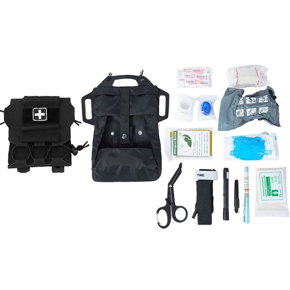 Kit de Premiers Secours OPHIDIANTAC IFAK - Poche Médicale MOLLE pour Déploiement Rapide, Sac de Chasse et Kit de Survie - BLACKBEARD OUTDOOR INDUSTRIES