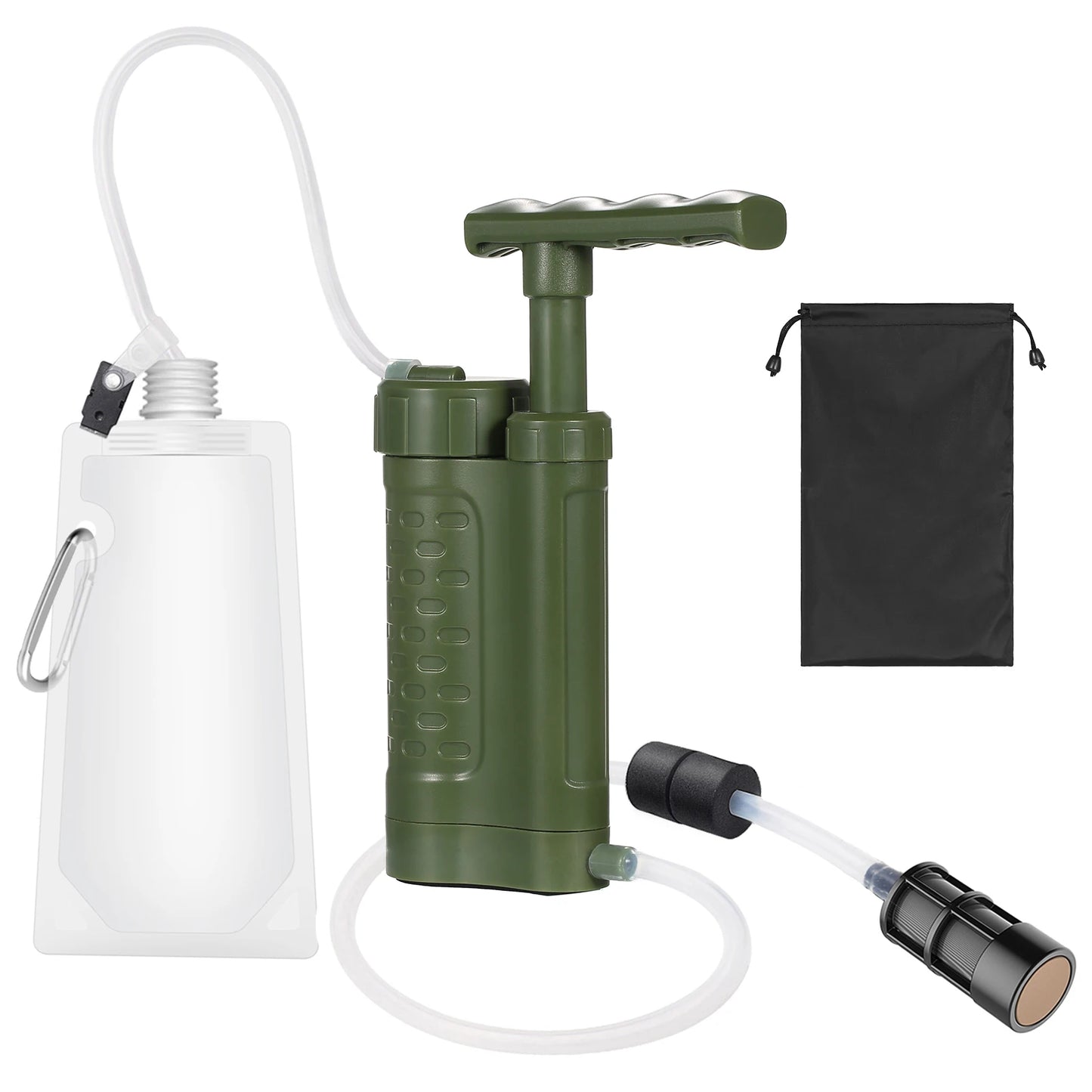 Pompe Purificateur d’Eau avec Filtre 0.01 Micron – Système de Filtration Portable pour Survie, Camping & Randonnée - BLACKBEARD OUTDOOR INDUSTRIES