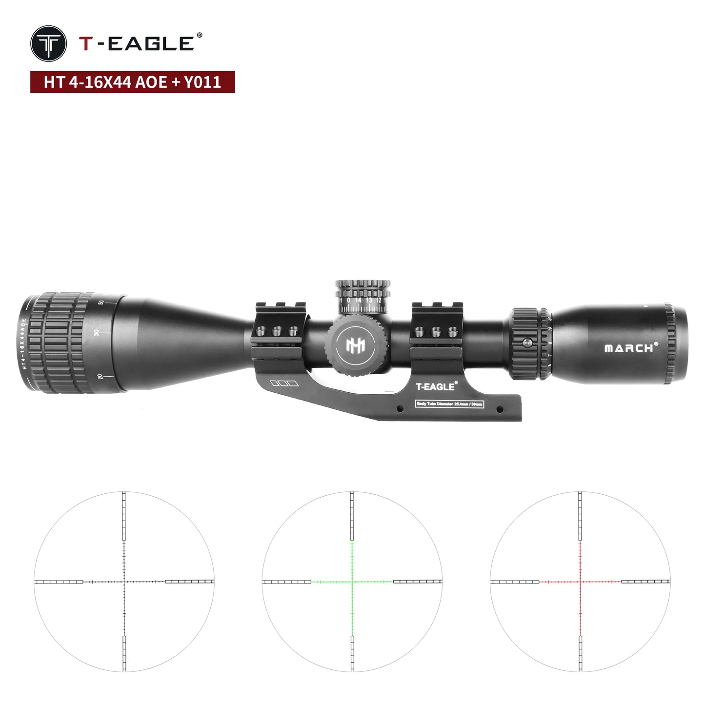 March HT4-16X44AOE Lunette de Visée Tactique - BLACKBEARD OUTDOOR INDUSTRIES