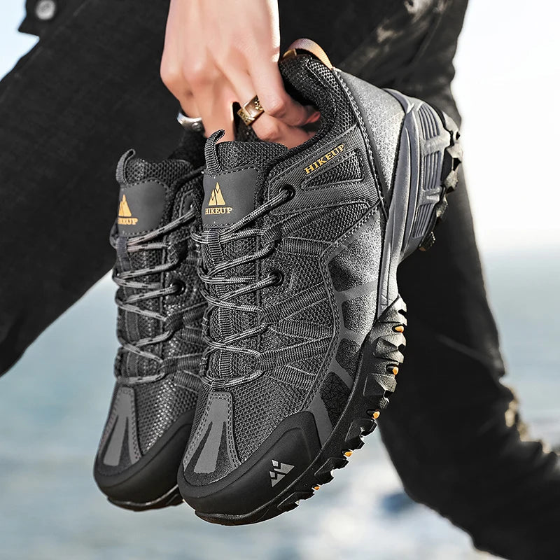 HIKEUP Sneakers Respirants avec Amorti Antidérapants – Chaussures de Randonnée Homme pour Course, Trekking et Sports de Plein Air BLACKBEARD OUTDOOR INDUSTRIES