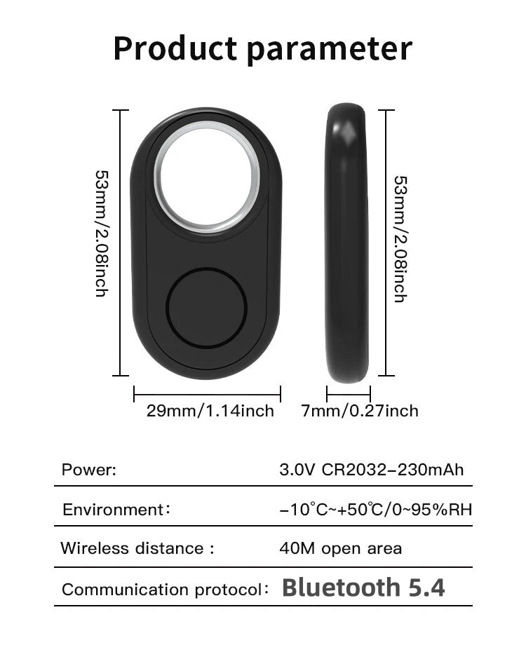 GPS Tracker for Samsung Phones Android Google Find My Device Bluetooth Locator Finder Global Positioning Anti-lost Smart Tag BLACKBEARD OUTDOOR INDUSTRIES
