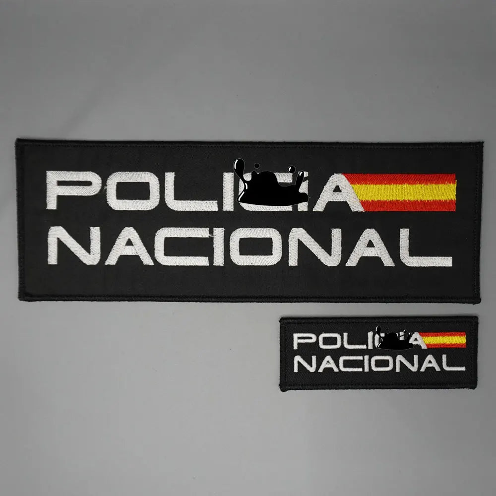Patch Tactique police Espagne Brodé – Haute Qualité – Fixation Velcro ou à Coudre - BLACKBEARD OUTDOOR INDUSTRIES