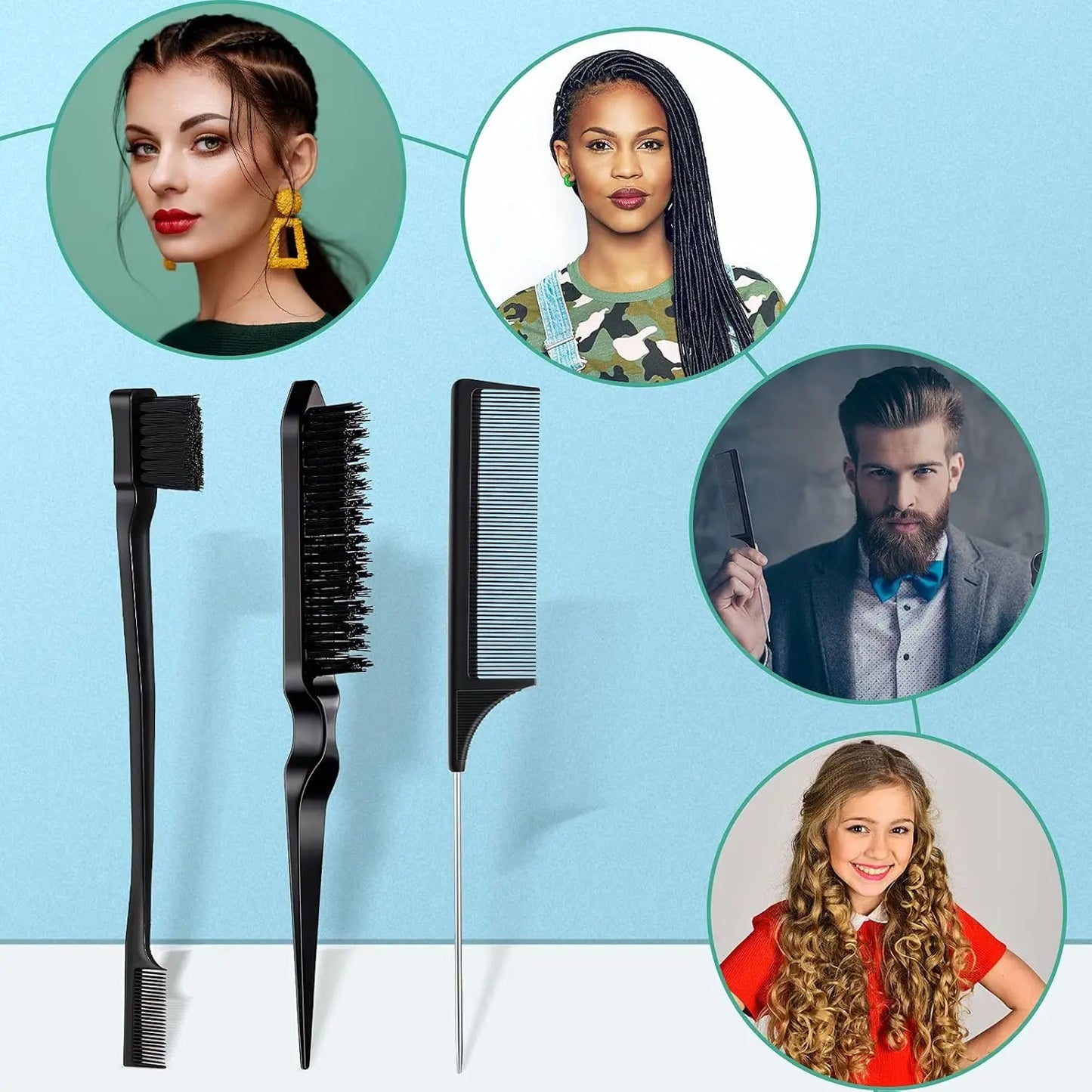 5pc Hair Styling Set – Kit coiffure complet pour un style parfait - BLACKBEARD OUTDOOR INDUSTRIES