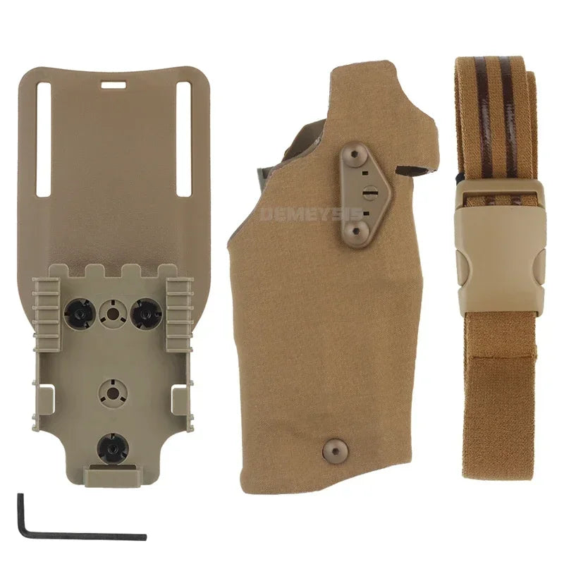 Holster Tactique de Cuisse – Pour Glock 17 Gen4 / G19 avec Lampe X300 / X300U - BLACKBEARD OUTDOOR INDUSTRIES