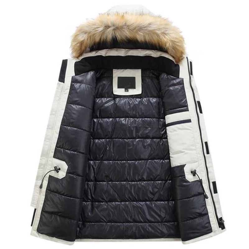 Manteau Hiver Homme WINSTAND - Veste Casual à Capuche, Zip, Poches et Doublure en Polyester BLACKBEARD OUTDOOR INDUSTRIES