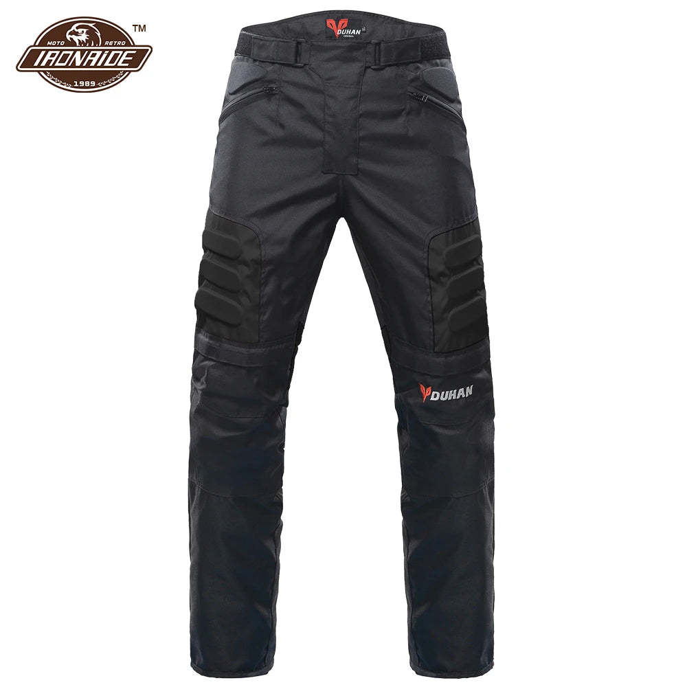 DUHAN Ensemble Moto Homme – Veste et Pantalon Moto Hiver Résistant au Vent et à l'Usure, avec Protections Corps - BLACKBEARD OUTDOOR INDUSTRIES