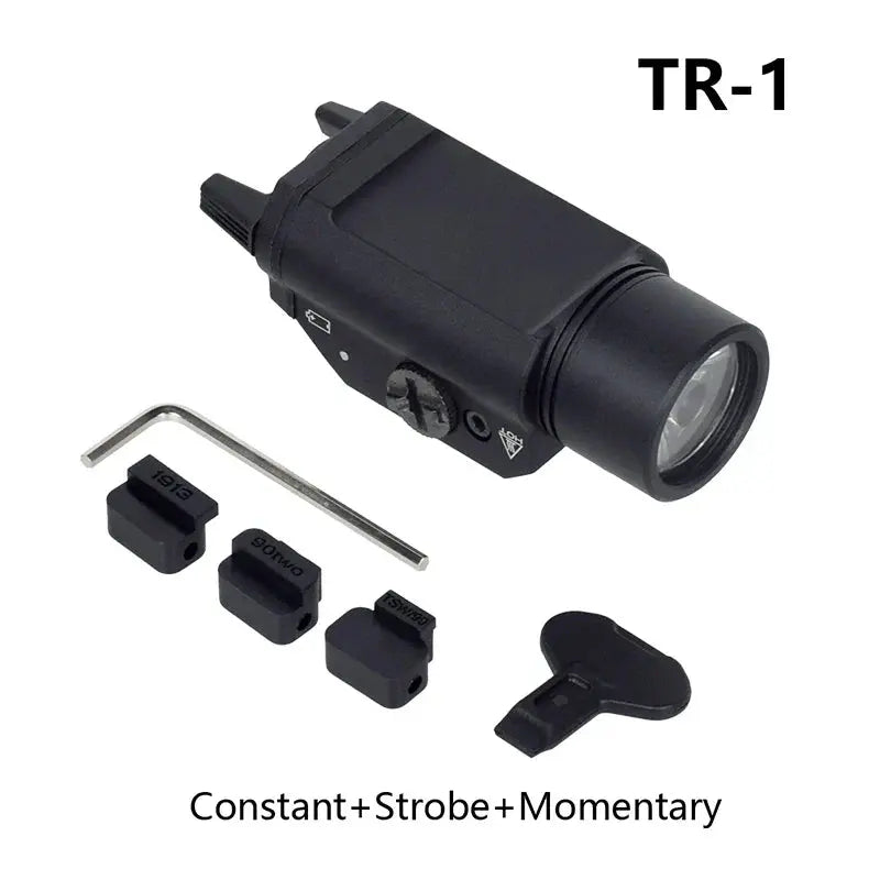 Lampe Tactique TR1 – 1000 Lumens | Stroboscope | Montage Rail 20mm | Pour GLOCK 17, Airsoft, Chasse, Tir, Sécurité Ma boutique