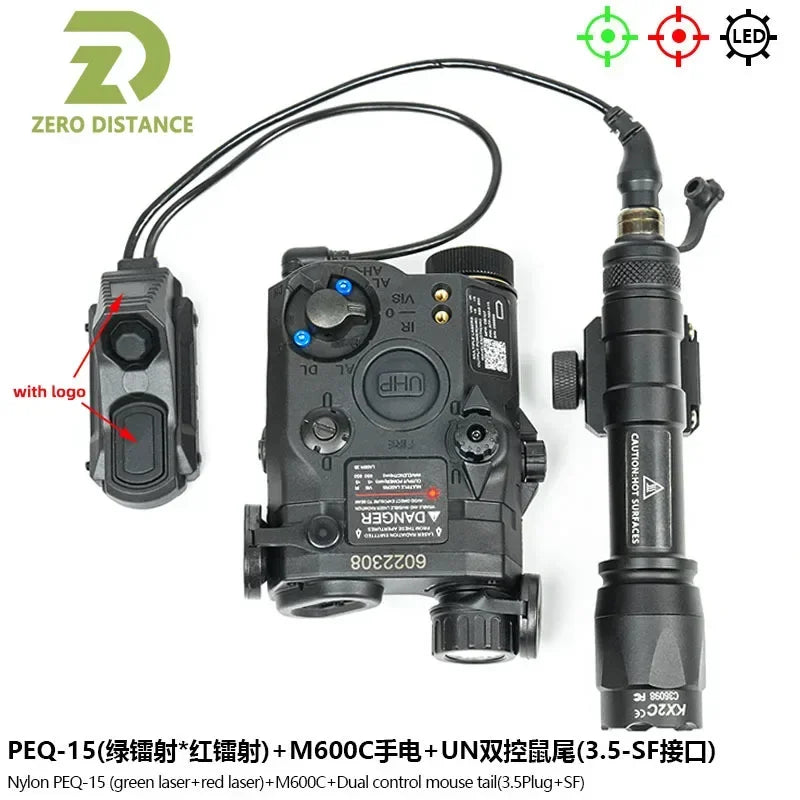 Tactical PEQ15 IR Fill Light/IR Laser et lampe de poche M600C Ma boutique