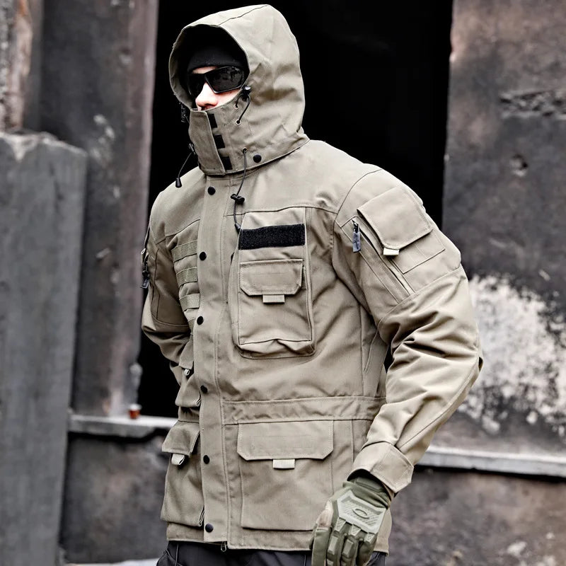 Manteau Trench Militaire Tactique Long et Moyen - Veste Extérieure Résistante et Imperméable - BLACKBEARD OUTDOOR INDUSTRIES